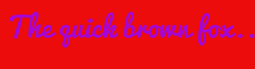 Image with Font Color A506D6 and Background Color EC0C0C